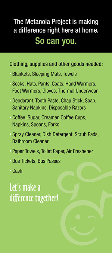 Cookies Cupboard Flyer Supporting The Metanoia Project